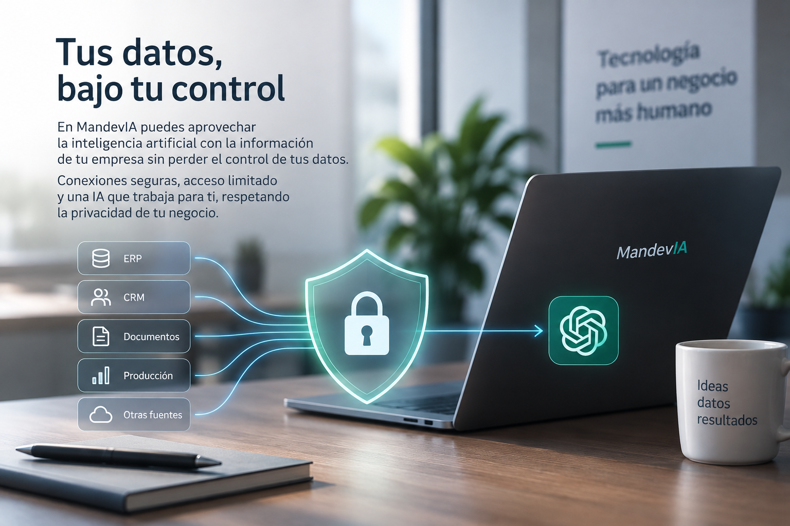 ¿Qué ocurre con los datos de tu empresa cuando utilizas MandevIA?